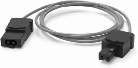 Cable Door Switch, 1 Meter, 24VDC, Gray Copper, Through Wiring