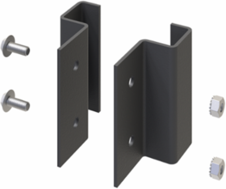Seismic Cabinet Joining Kit, Black, Steel