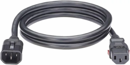 WLock Power Cable C13/C14, 1.8 Meter Length, Black, 100 pcs