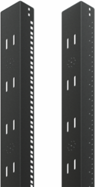 Rack Angle 19-inch and 23-inch Network PC, fits PC Cabinet, Black, Steel