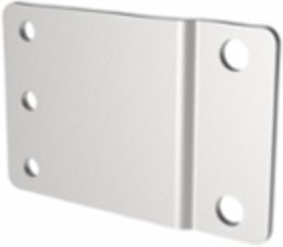 Panel Adapter, 23 to 19x1U, Plated, Steel