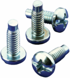 Rack-Mount Screw Package Quantity 20, #12-24, Black, Mild Steel