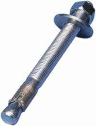 Concrete Expansion Bolt Anchor Kit, 3/8 Inch, Steel, 4 Bolts with Washers and Nuts