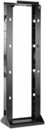 Seismic 2-Post Open Frame Rack, 86.02x26.75x18.00, Black, Steel