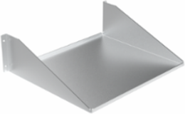 Single-Sided Vented Shelf, fits 23-inch rack, Black, Steel