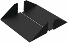 Double-Sided Solid-Steel Shelf, 23 Inch, Black, 300 lb Load Capacity