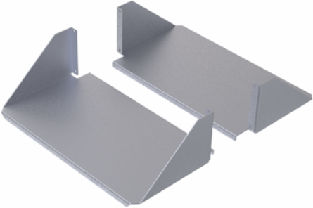 Double-Sided Aluminum Shelf 4U, Brushed Finish, 19 Inch Rack Compatibility