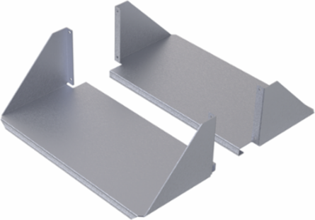 Double-Sided Heavy Duty Aluminum Shelf 4U, 150 lb Load Capacity