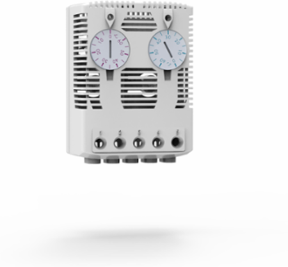 Thermostat NO+NC, Setting range: 0ºC to 60ºC