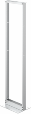 Open Frame Rack 2-Post, 84.00x20.25x15.00, Mill, Aluminum