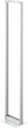 Open Frame Rack 2-Post, 108.00x20.25x15.00, Mill, Aluminum