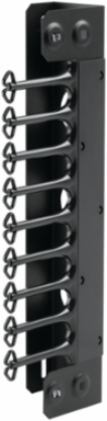 AccessPlus Vertical Cable Manager, 48 Inch Tall, Steel, Black
