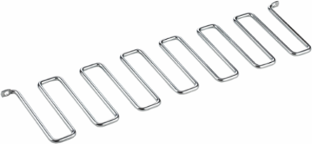 Wire Form Cable Manager, fits 19-inch, Plated, Steel