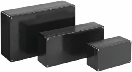ZonEx Non-Metallic Terminal Enclosure, 75x190x55mm, Black, Fiberglass