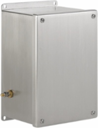 ZonEx ATEX- and IECEx-Certified Type 4X Screw Cover, 6x6x4, Brushed, Stainless 316