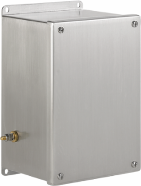 ZonEx ATEX- and IECEx-Certified Type 4X Screw Cover, 8.5x5.75x5, Brushed, Stainless 316