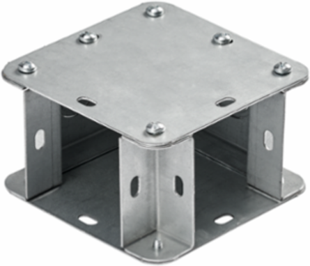 90-Degree Lay-in Elbow Tee-Cross 10.00x10.00 Inch Galvanized Steel