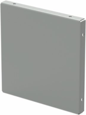 Closure Plate LayIn Wireway 10 Inch x 10 Inch, Gray Mild Steel, NEMA Type 1