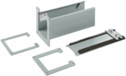 Telescope Fitting Lay-In Hinged Cover, 12.00x6.00, Gray, Steel