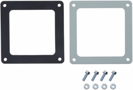 Steel Box Connector Feed-Through 2.50 Inch x 2.50 Inch, Gray, NEMA Type 12