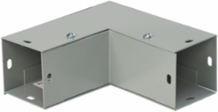 90-Degree Elbow Outside Opening, 4 Inch x 4 Inch, Gray Steel, NEMA Type 1