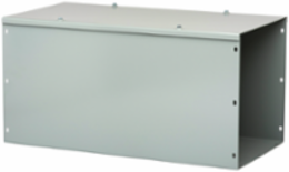 Straight Section Lay-in Hinged-Cover Type 1 no KOs, 4x4x24, Gray, Steel