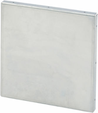Closure Plate 4 Inch x 4 Inch Galvanized Steel, NEMA Type 1