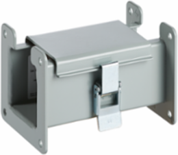 Straight Section Lay-in Hinged Cover Type 12, 4.00x4.00x6.00, Gray, Steel