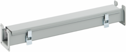 Straight Section Lay-in Hinged Cover Type 12, 4.00x4.00x24.00, Gray, Steel