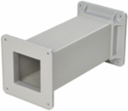 Straight Tube Section Feed-Through Type 4X, 4.00x4.00x36.00, Gray, Fiberglass