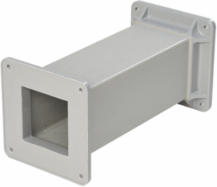 Straight Tube Section Feed-Through Type 4X, 4.00x4.00x60.00, Gray, Fiberglass