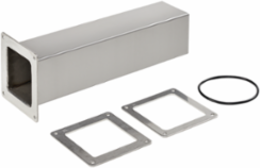 Telescope Fitting Feed-Through, 4.00x4.00, Brushed, SS304
