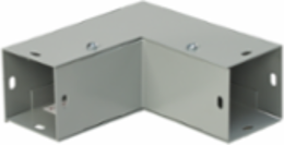 90-Degree Outside Opening Elbow, Fits 6.00 Inch x 6.00 Inch, Gray Steel