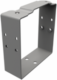 Universal U-Connector for Lay-In Wireway, fits 6.0x6.0, Gray, Mild Steel