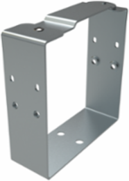 Universal U-Connector for Lay-In Wireway, fits 6.0x6.0, Galvanized Steel