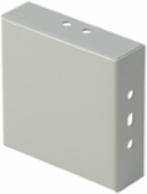 Closure Plate 6 Inch x 6 Inch Gray Painted Steel, NEMA Type 3R