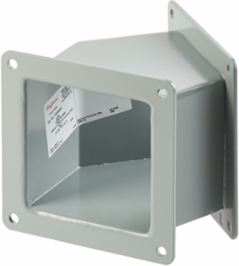 Steel 45-Degree Elbow Feed-Through 6 Inch x 6 Inch, Gray, NEMA Type 12