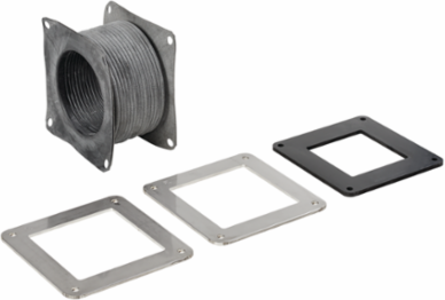 Flexible Fitting Feed-Through 6 x 6 Inch, SS304 Brushed Finish, NEMA Type 12