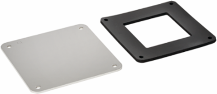 Closure Plate Feed-Through Wireway 6 Inch x 6 Inch SS316, IP55 Rated