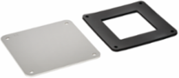 Closure Plate Feed-Through Wireway 6 Inch x 6 Inch Brushed Stainless Steel 304