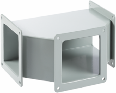Tee Feed-Through, 6.00x6.00, Gray, Steel
