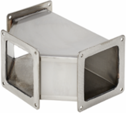 Tee Feed-Through, 6.00x6.00, Brushed, SS304