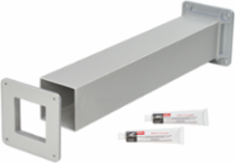 Fiberglass Cutoff Fitting Feed-Through, 6 Inch x 6 Inch, Gray, NEMA Type 12