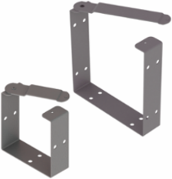 Universal U-Connector for LayIn Wireway, fits 8.00x8.00, Gray, Mild Steel