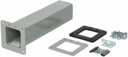 Non-Lay-In Cutoff Fitting, 8 Inch x 8 Inch, Painted Steel, NEMA Type 12