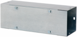 Straight Section Layin Flat Cover Type 1 no KOs, 8x8x18, Galvanized, Steel