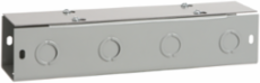 Straight Section Lay-in Flat-Cover Type 1 with KOs, 8x8x48, Gray, Steel