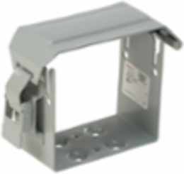 U-Connector, fits 8.00x8.00, Gray, Steel