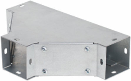 Sweep Tee LayIn Wireway, fits 8.00x8.00, Galvanized, Mild Steel