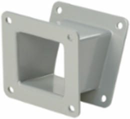 22.50-Degree Feed-Through Elbow, 8 Inch x 8 Inch, Gray, Steel, NEMA Type 12